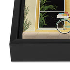 Madrid Book Shop Framed Canvas Print Gallery Image 3