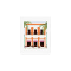 Puerto Rico Orange House Art Print Gallery Image 1