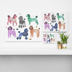 Poodles by Veronique de Jong Canvas Print Gallery Image 3