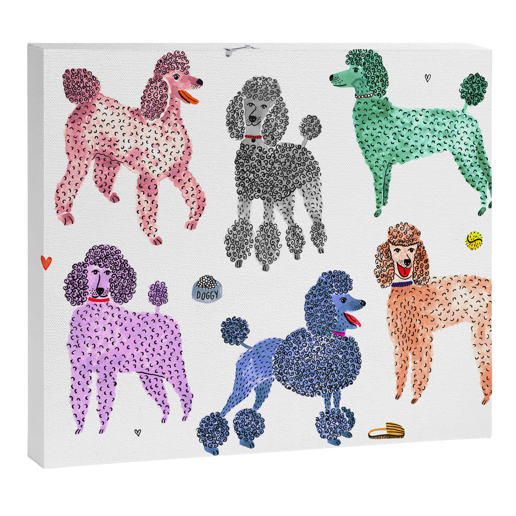 Poodles by Veronique de Jong Canvas Print Gallery Image 3