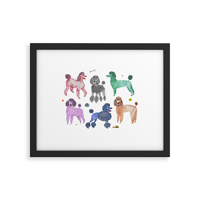 Poodles by Veronique de Jong Framed Art Print Gallery Image 1
