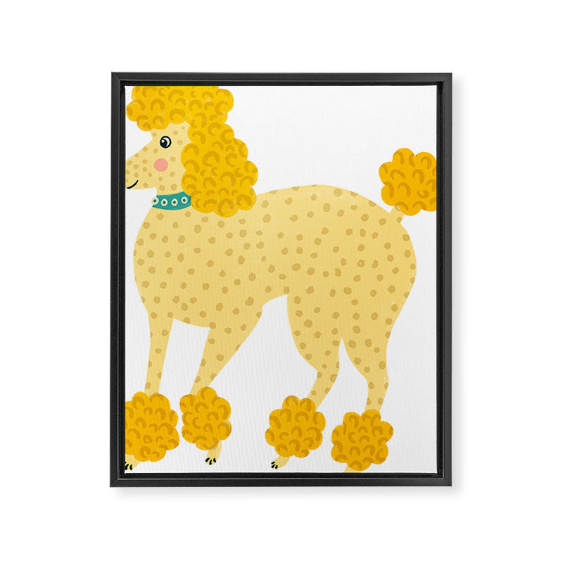 Rainbow Poodles by Veronique de Jong Framed Canvas Print Gallery Image 8
