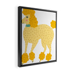 Rainbow Poodles by Veronique de Jong Framed Canvas Print Gallery Image 2