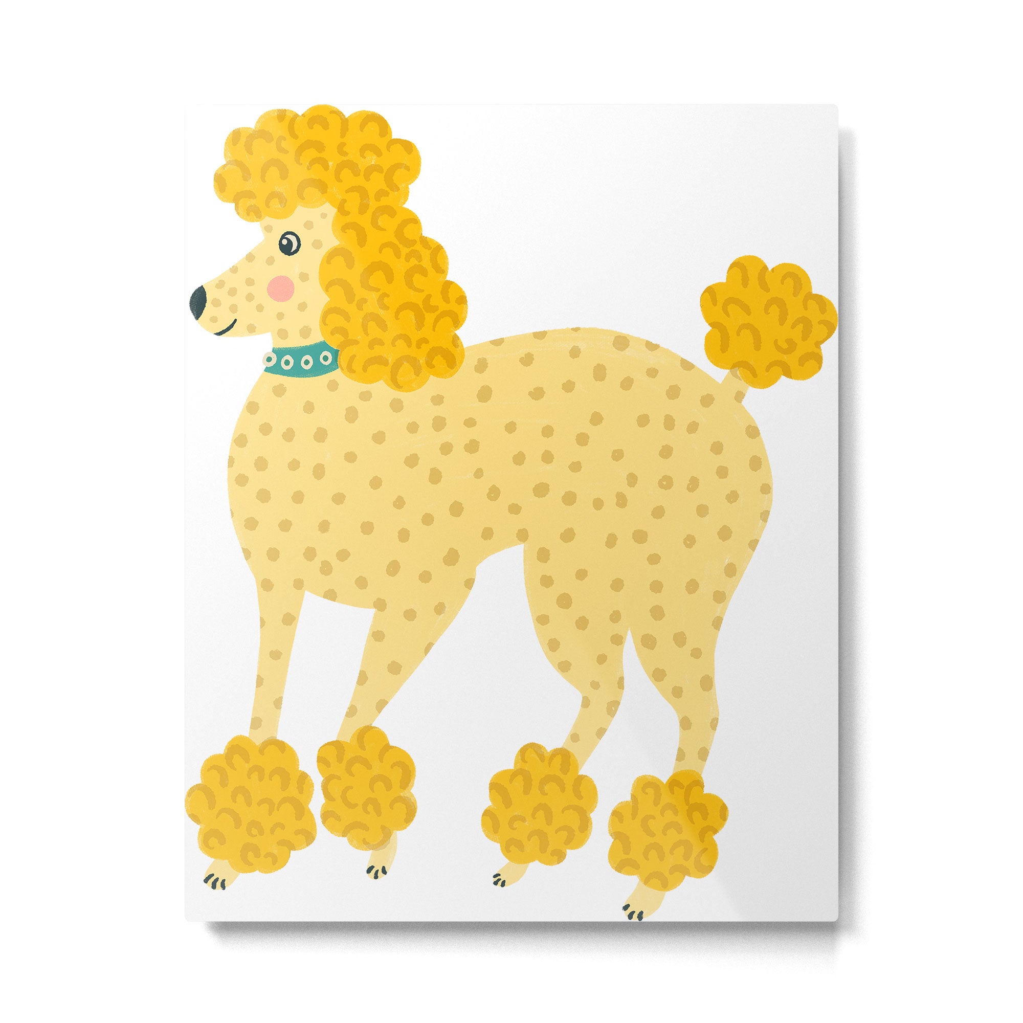 Rainbow Poodles by Veronique de Jong Metal Print Gallery Image 6