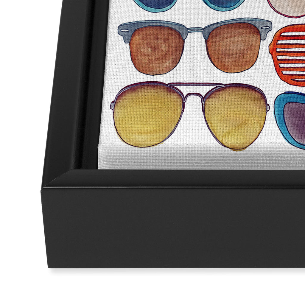 Sunglasses by Veronique de Jong Framed Canvas Print Gallery Image 3