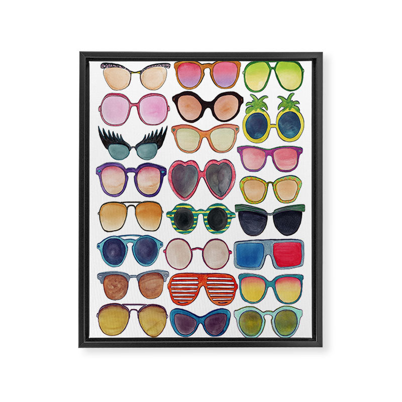 Sunglasses by Veronique de Jong Framed Canvas Print Gallery Image 8