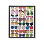 Sunglasses by Veronique de Jong Framed Canvas Print Gallery Image 8