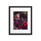 Astro Garden - Space, Stars, Purple, Red, Pink, Blossom, Vibrant, Flower Garden Framed Art Print Gallery Image 6