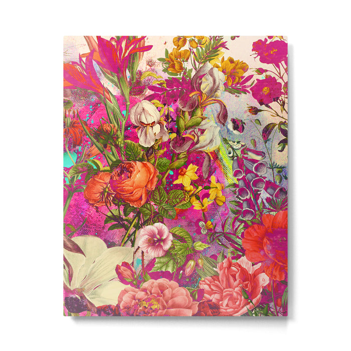 Atomic Garden - Vibrant Flowers Metal Print Gallery Image 1