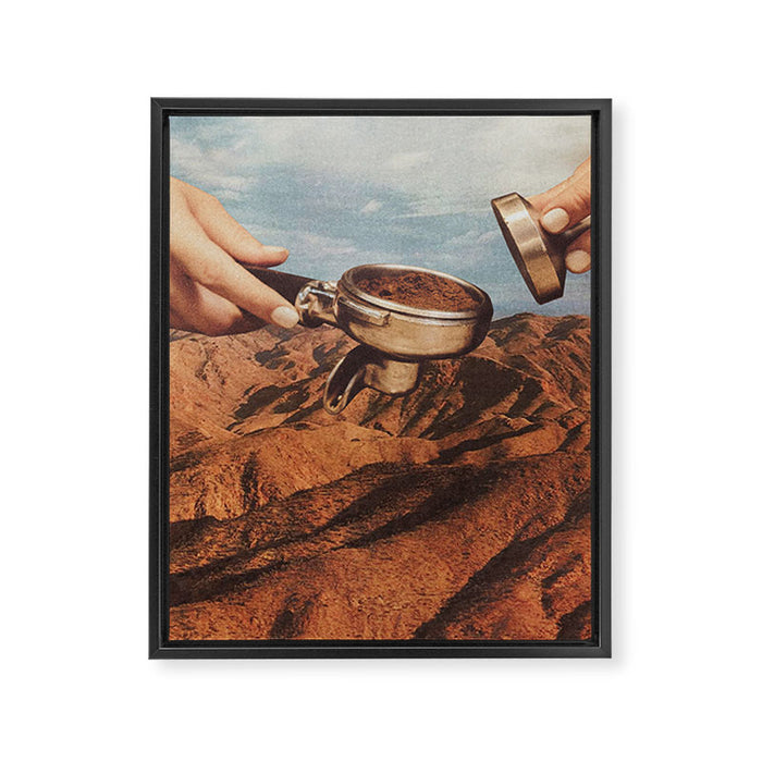 Barista Coffee County II Framed Canvas Print Gallery Image 1