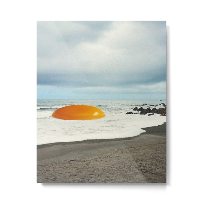 Beach Egg II - Sunny side up breakfast Metal Print Gallery Image 1