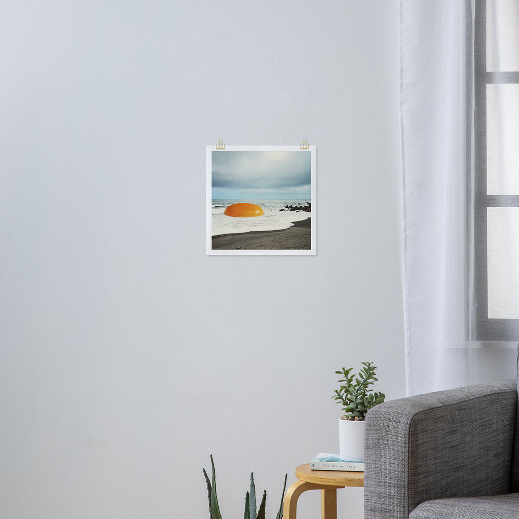Beach Egg - Sunny side up breakfast Art Print Gallery Image 3