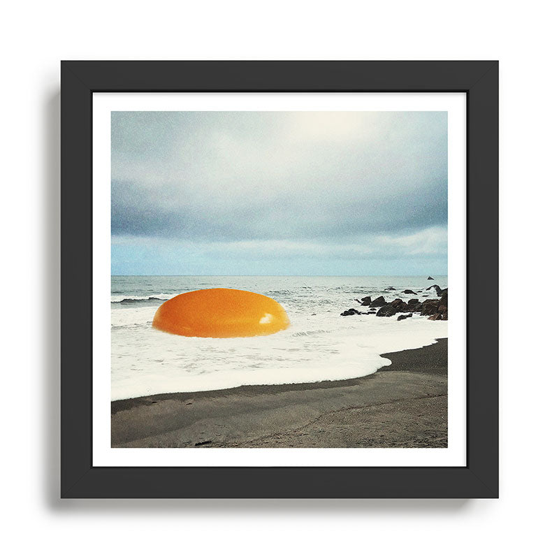 Beach Egg - Sunny side up breakfast Framed Art Print Gallery Image 1