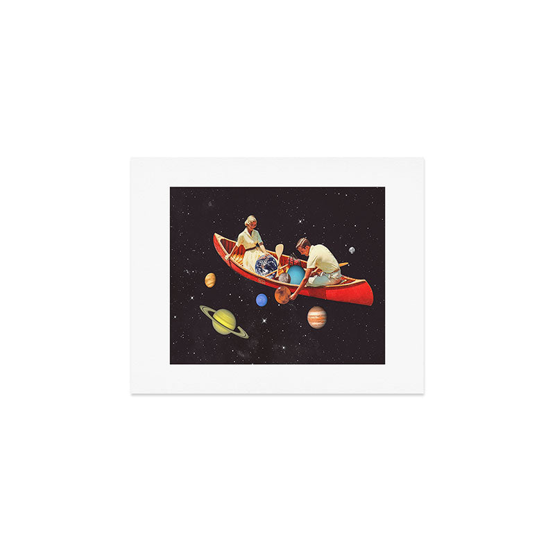 Big Bang Generation - A romantic boat ride amongst planets & stars in space Art Print Gallery Image 1