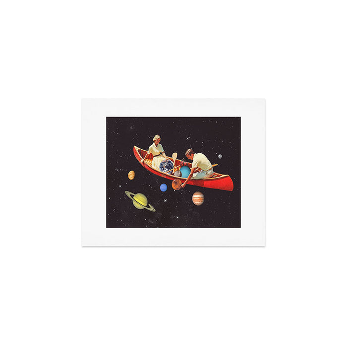 Big Bang Generation - A romantic boat ride amongst planets & stars in space Art Print Gallery Image 1