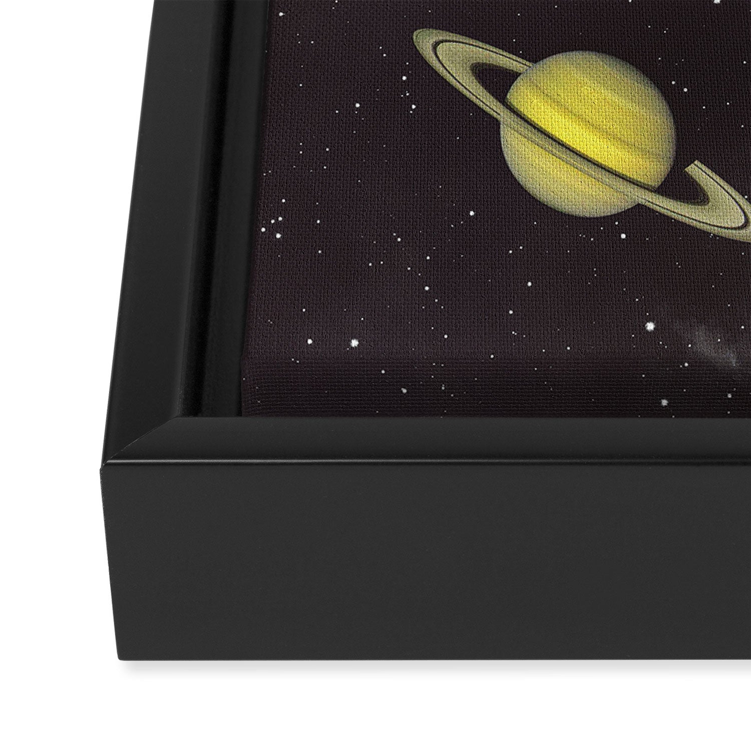 Big Bang Generation - A romantic boat ride amongst planets & stars in space Framed Canvas Print Gallery Image 3