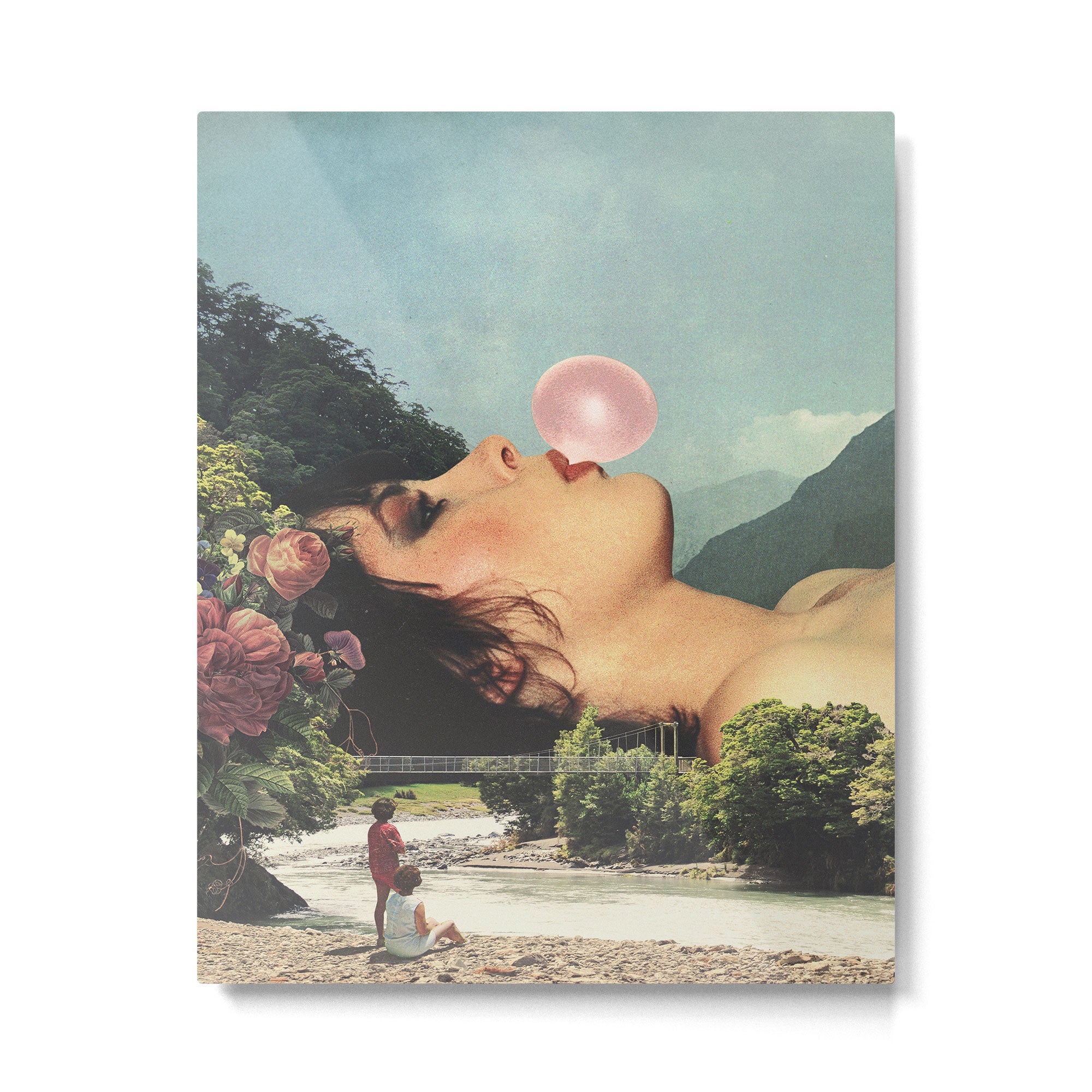 Bubble gum girl Metal Print Gallery Image 6