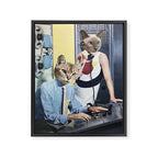 Cat Espionage Framed Canvas Print Gallery Image 6
