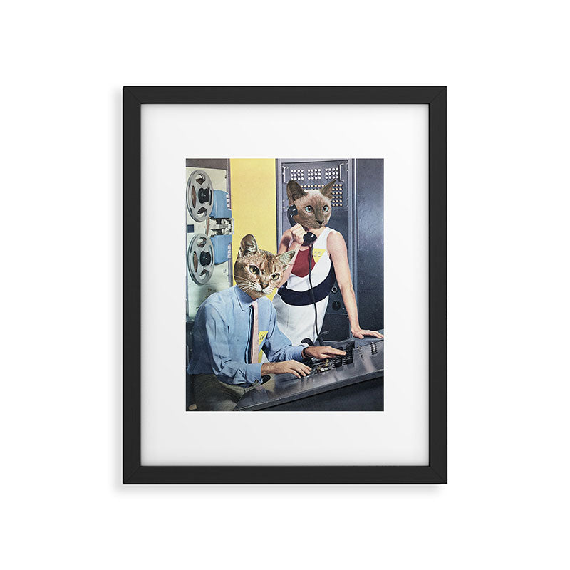 Cat Espionage Framed Art Print Gallery Image 4