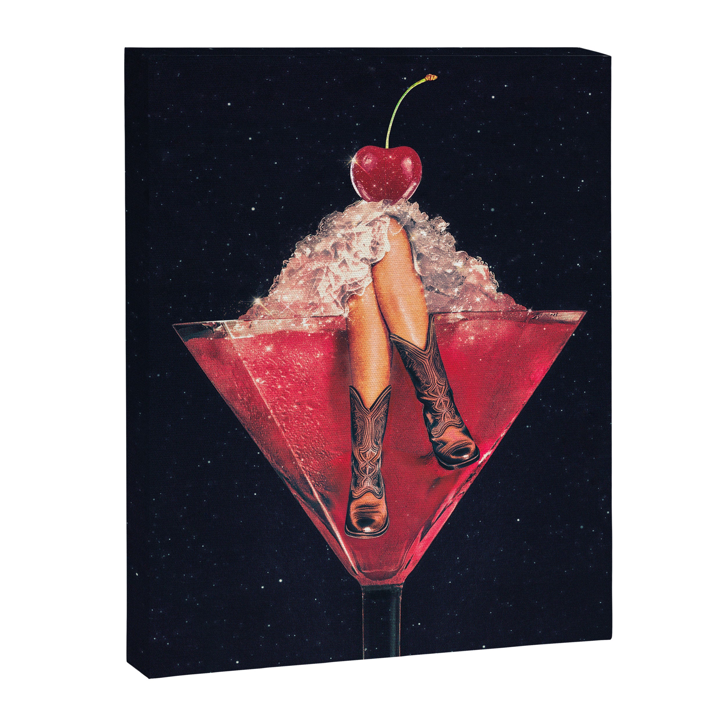 Cherry Cowgirl Margarita Canvas Print Gallery Image 6