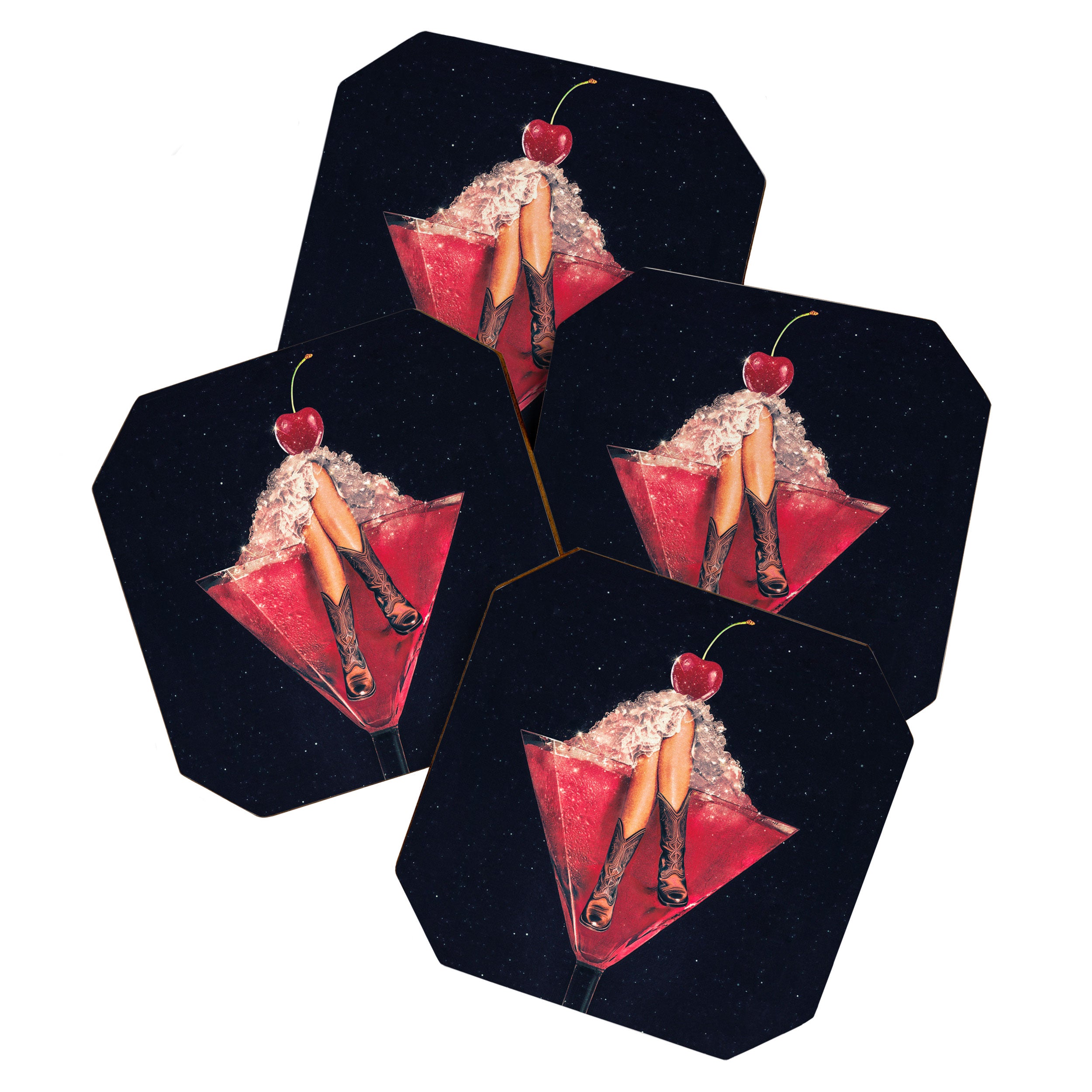 Cherry Cowgirl Margarita Coaster Gallery Image 1