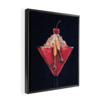 Cherry Cowgirl Margarita Framed Canvas Print Gallery Image 2