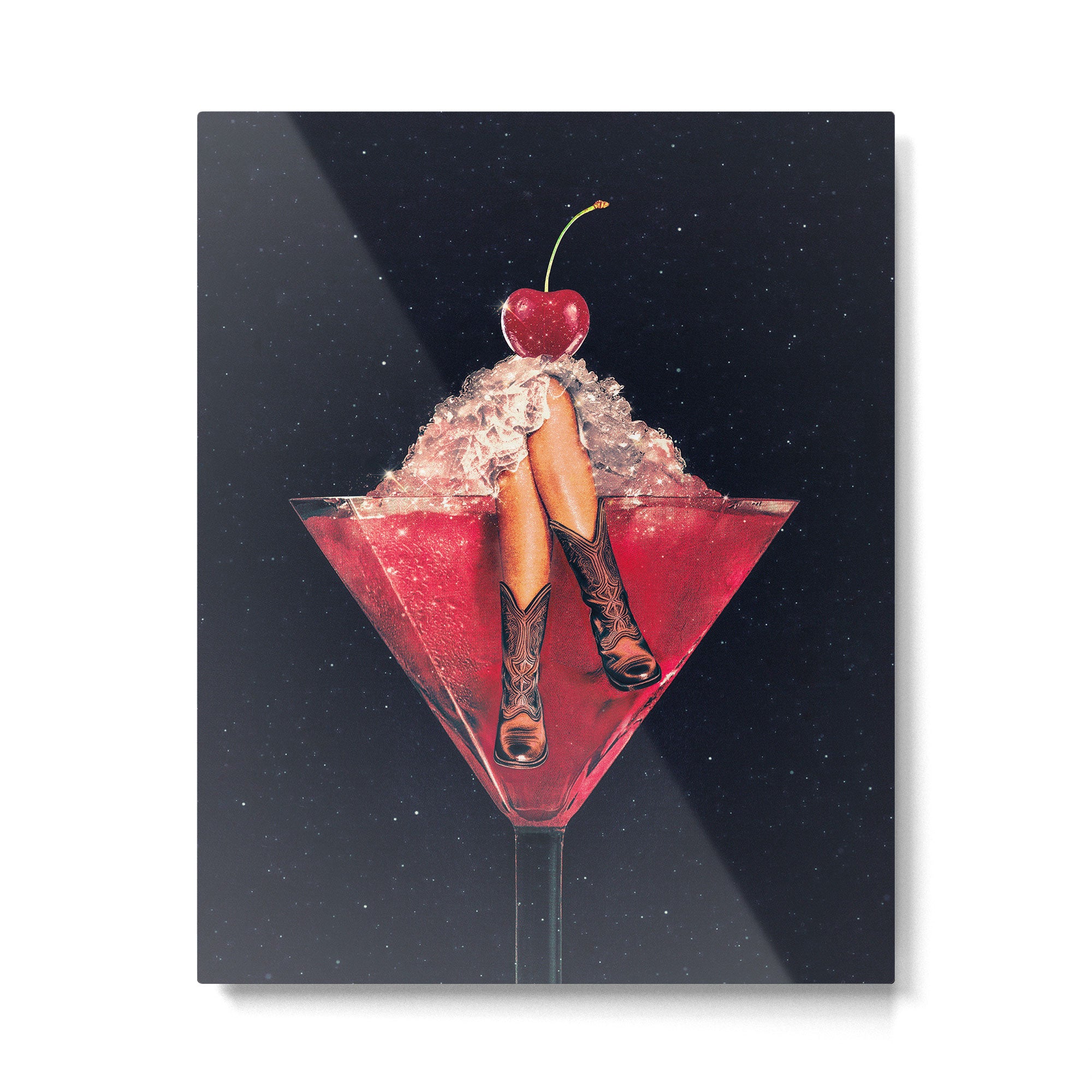 Cherry Cowgirl Margarita Metal Print Gallery Image 4