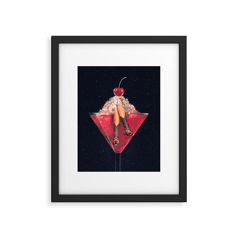 Cherry Cowgirl Margarita Framed Art Print Gallery Image 4