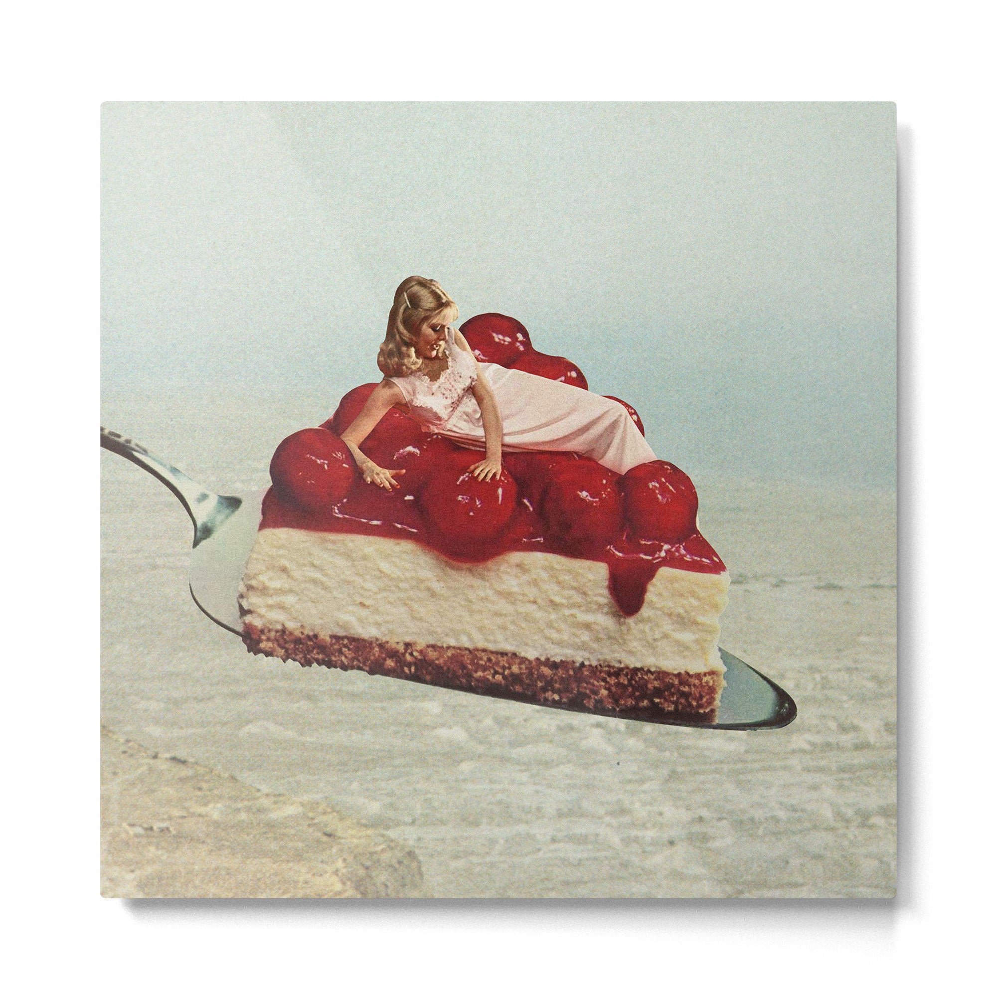 Cherryo - Cherry Cheesecake  Metal Print Gallery Image 2