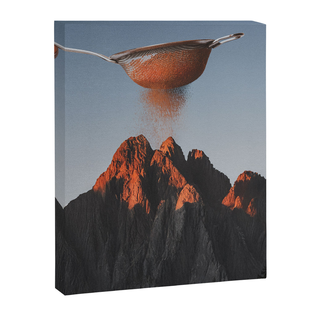 Cocoa Dusk - Chocolate Mountain Peak Canvas Print Gallery Image 8