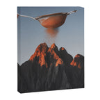 Cocoa Dusk - Chocolate Mountain Peak Canvas Print Gallery Image 8