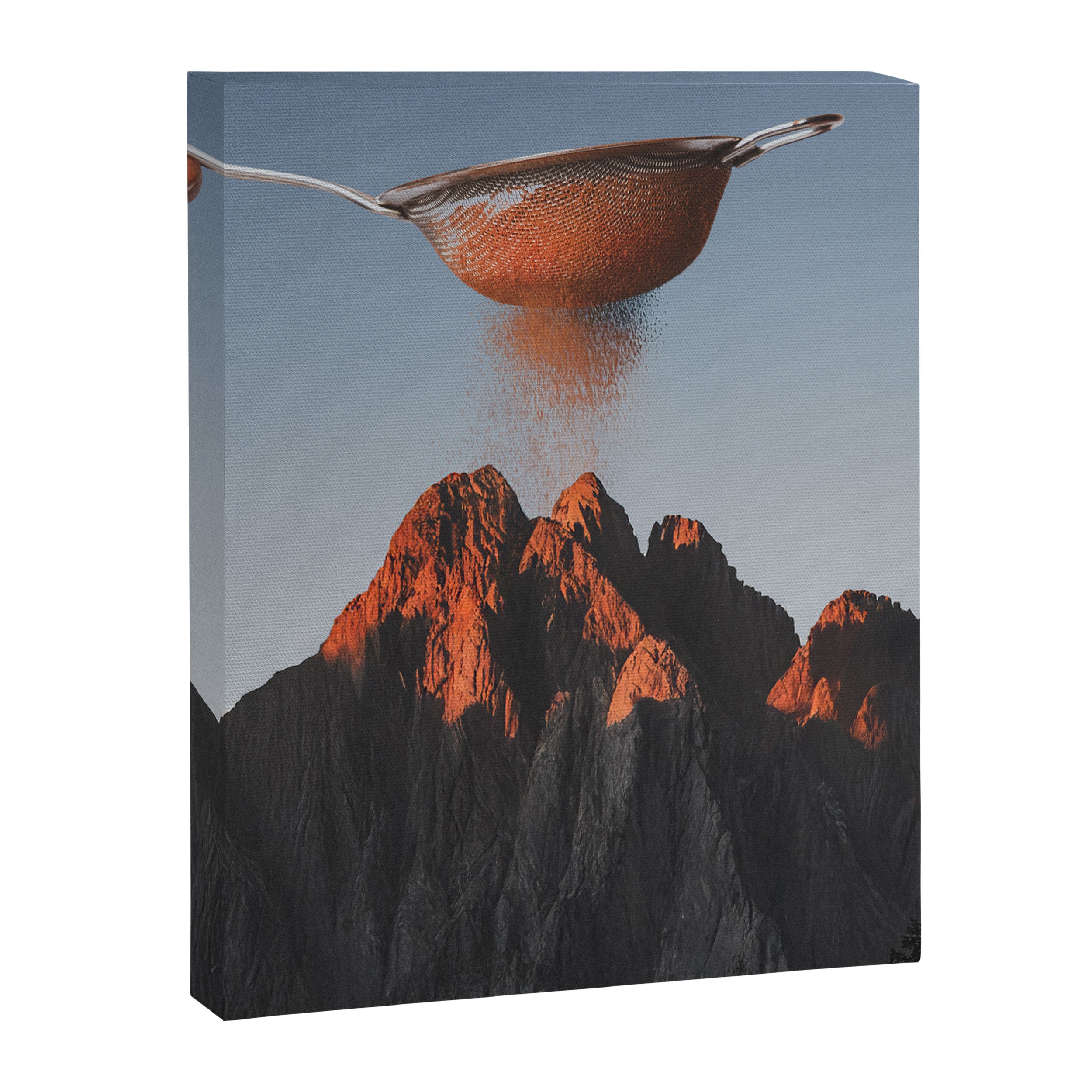 Cocoa Dusk - Chocolate Mountain Peak Canvas Print Gallery Image 8