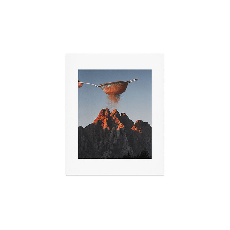 Cocoa Dusk - Chocolate Mountain Peak Art Print Gallery Image 1