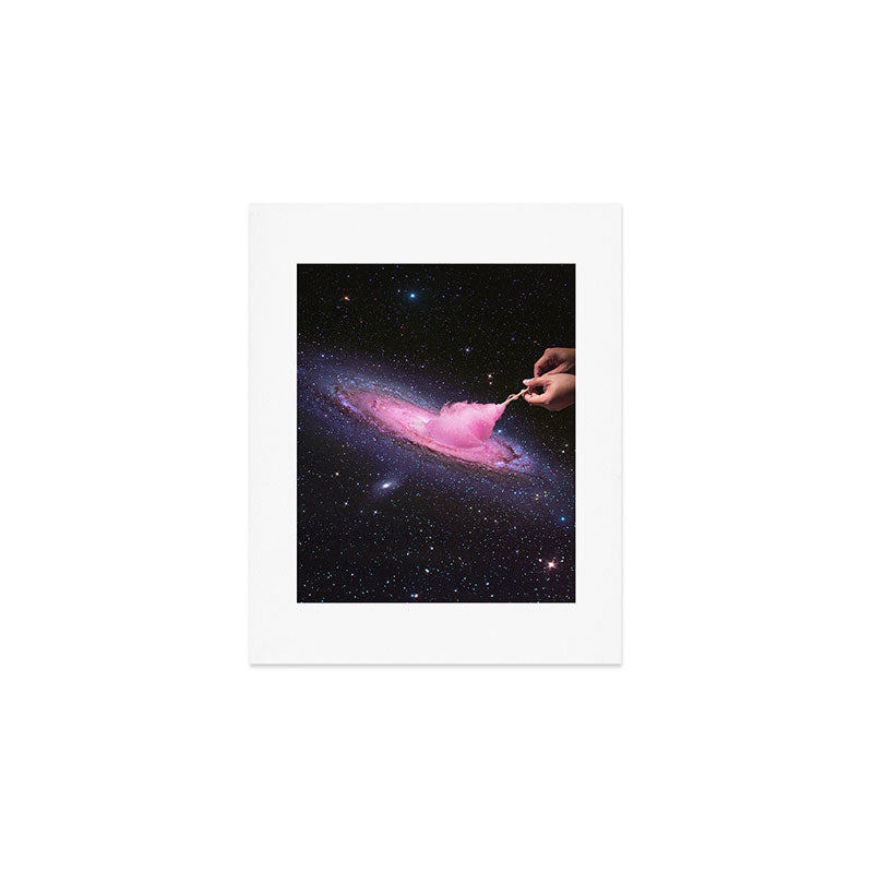 Cosmic Cotton Candy II - Pink Stardust Art Print Gallery Image 1