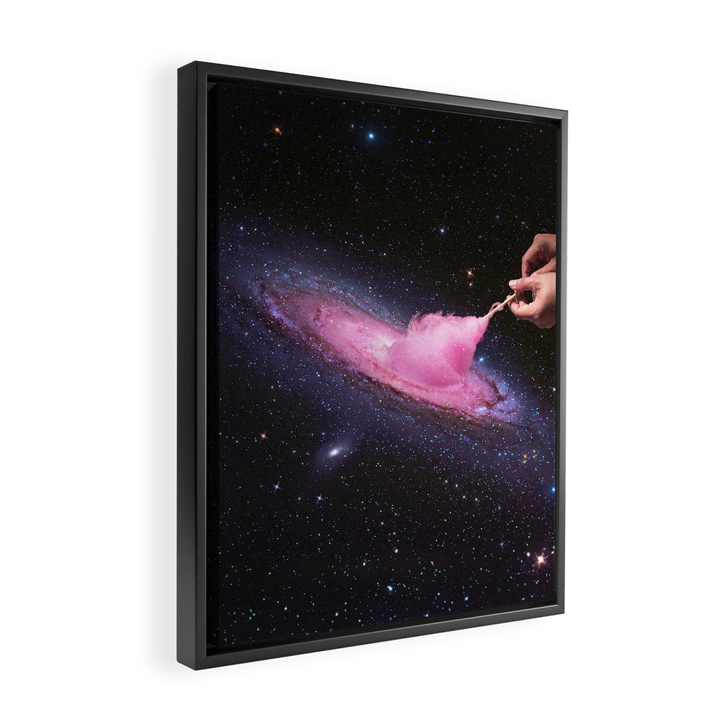 Cosmic Cotton Candy II - Pink Stardust Framed Canvas Print Gallery Image 2
