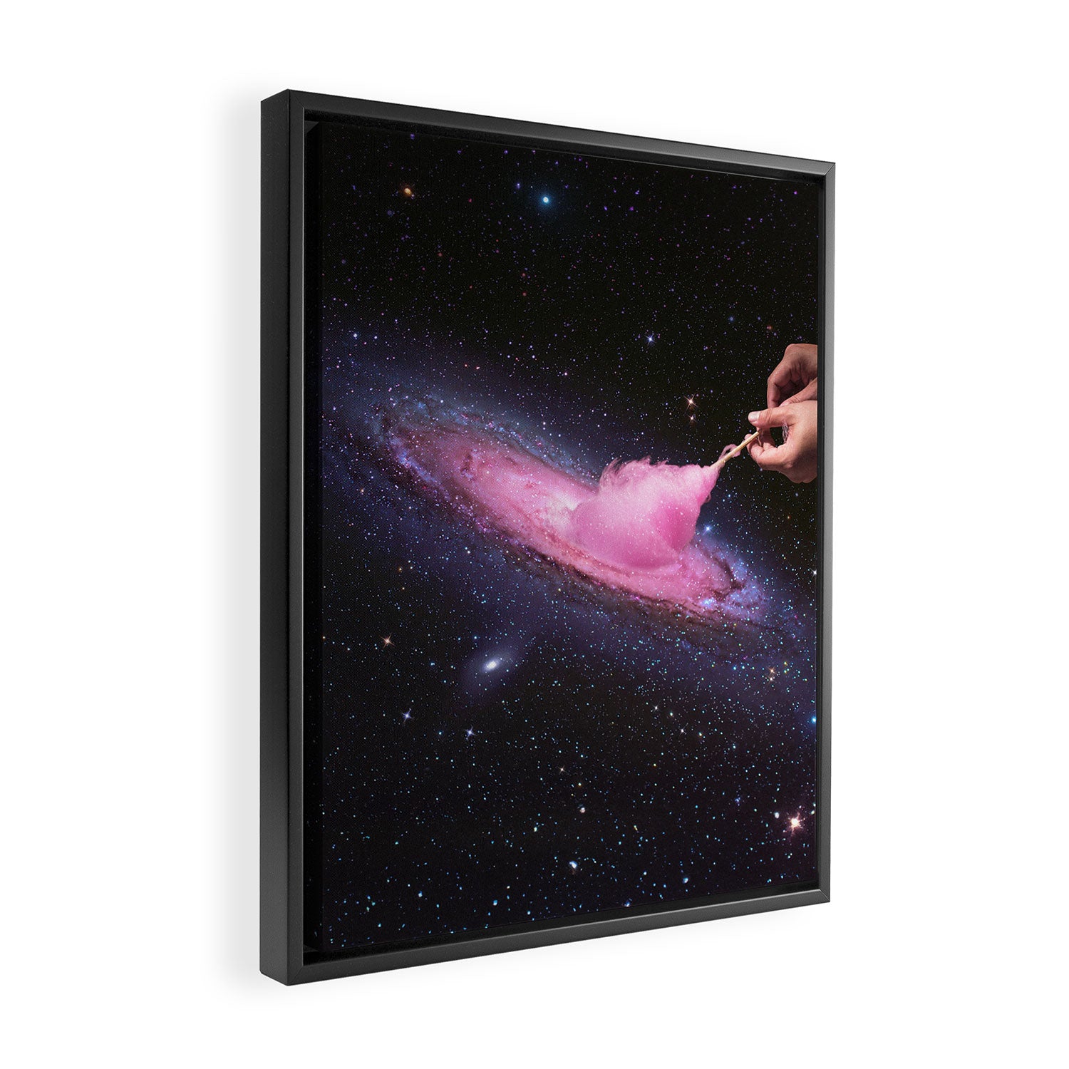 Cosmic Cotton Candy II - Pink Stardust Framed Canvas Print Gallery Image 2