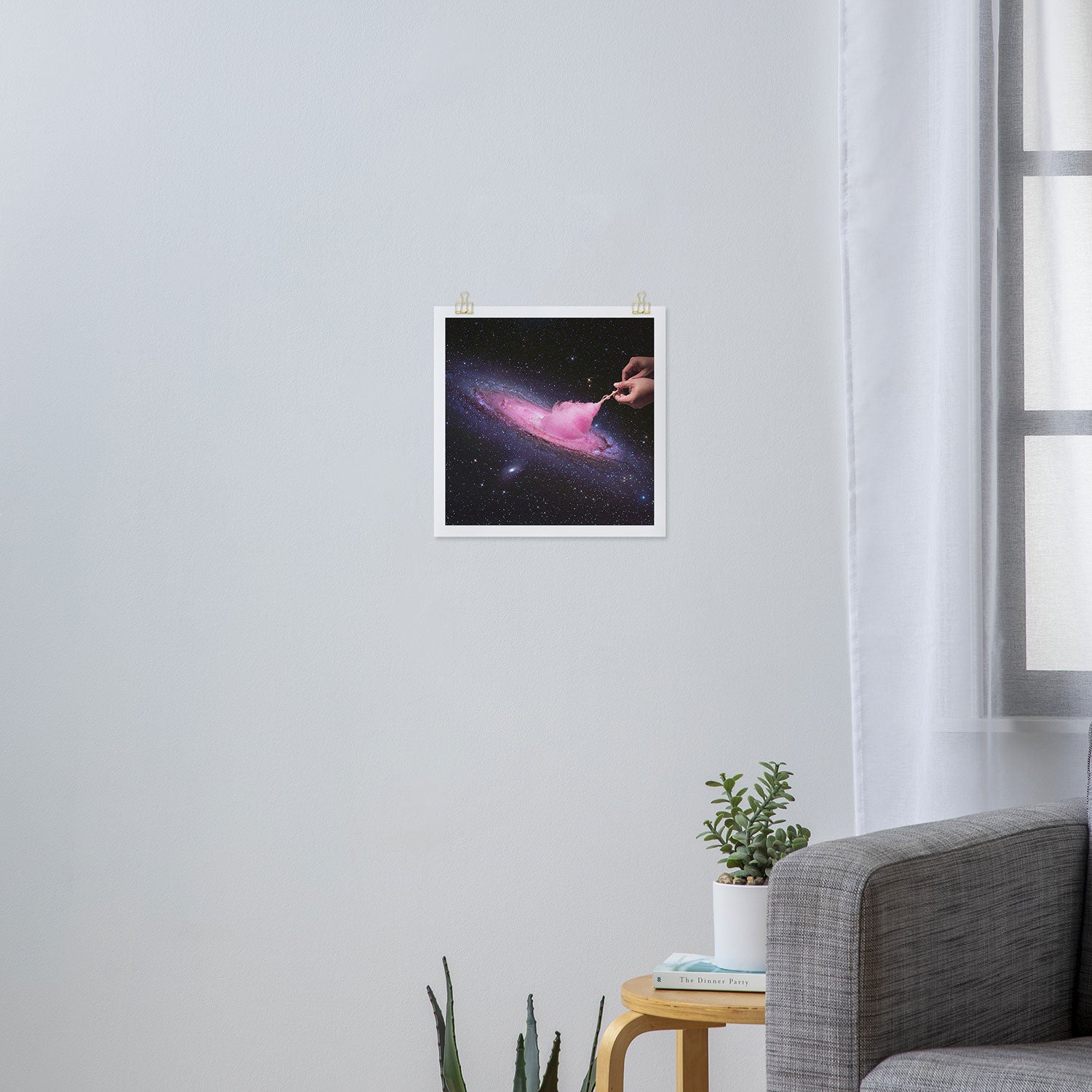 Cosmic Cotton Candy - Pink Stardust Art Print Gallery Image 3