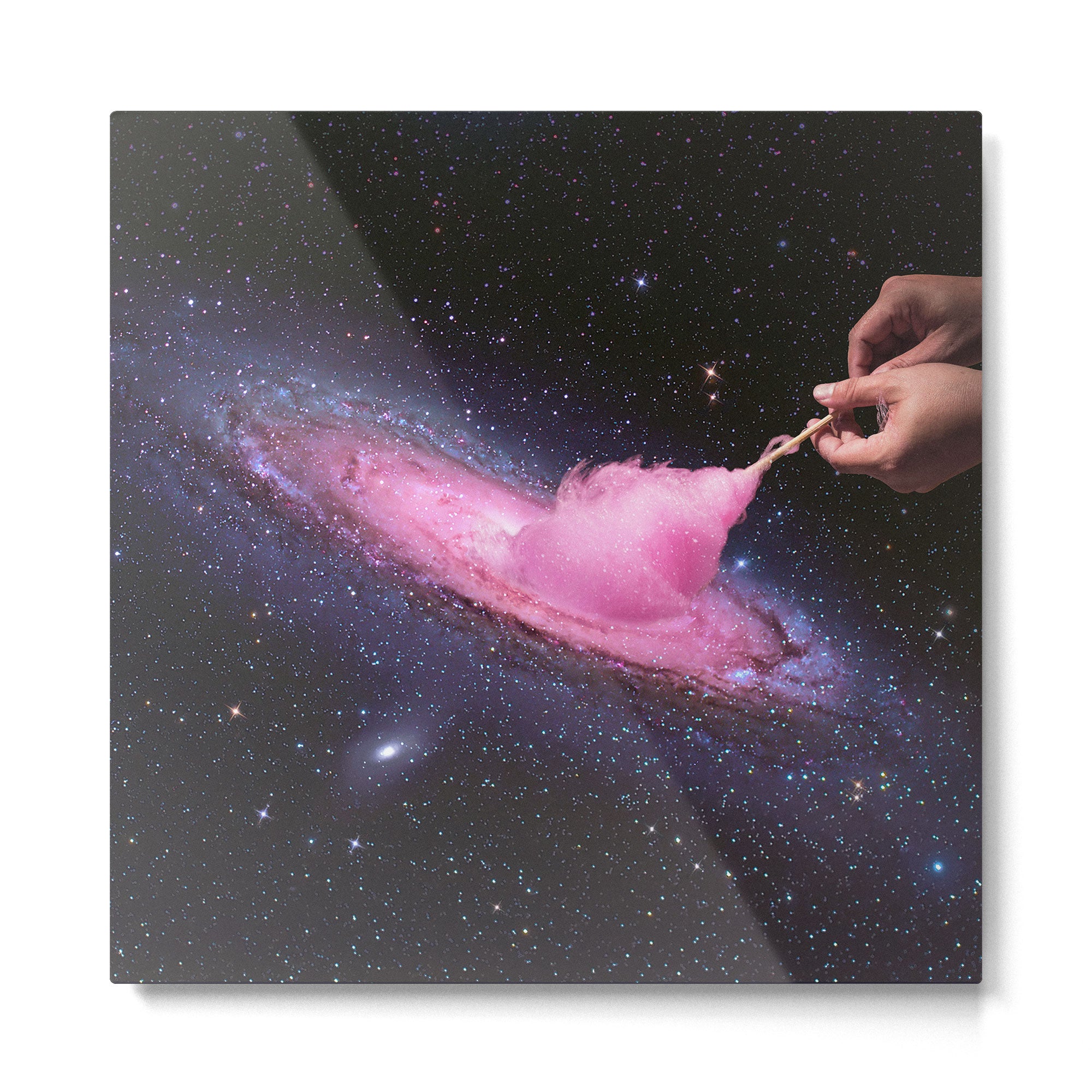 Cosmic Cotton Candy - Pink Stardust Metal Print Gallery Image 2