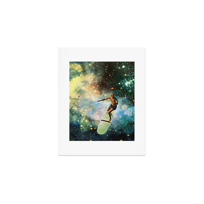 Cosmic Surfer Art Print Gallery Image 1