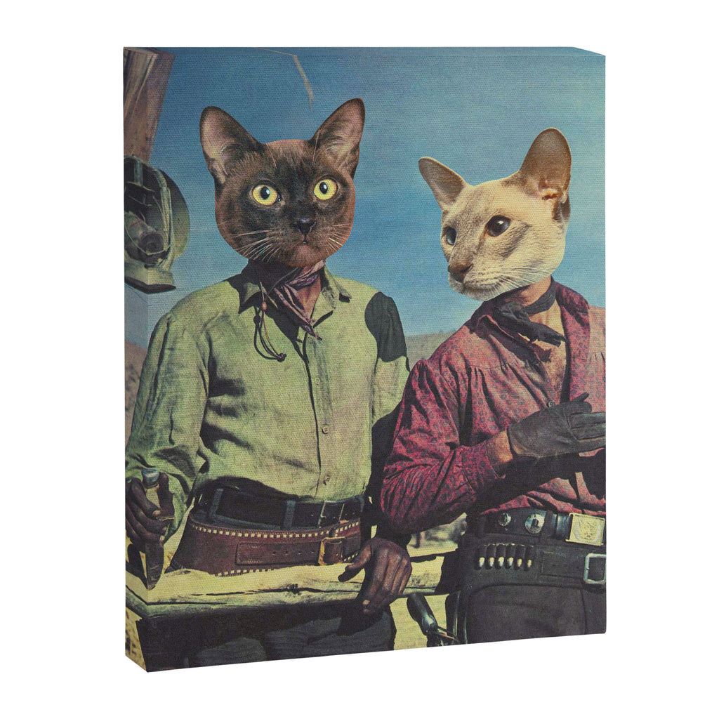 Cowboy Cats - Double trouble Canvas Print Gallery Image 6