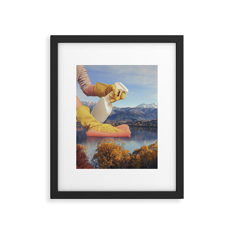 Deep clean lake II Framed Art Print Gallery Image 5