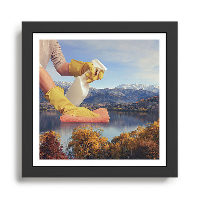 Deep clean lake Framed Art Print Gallery Image 1