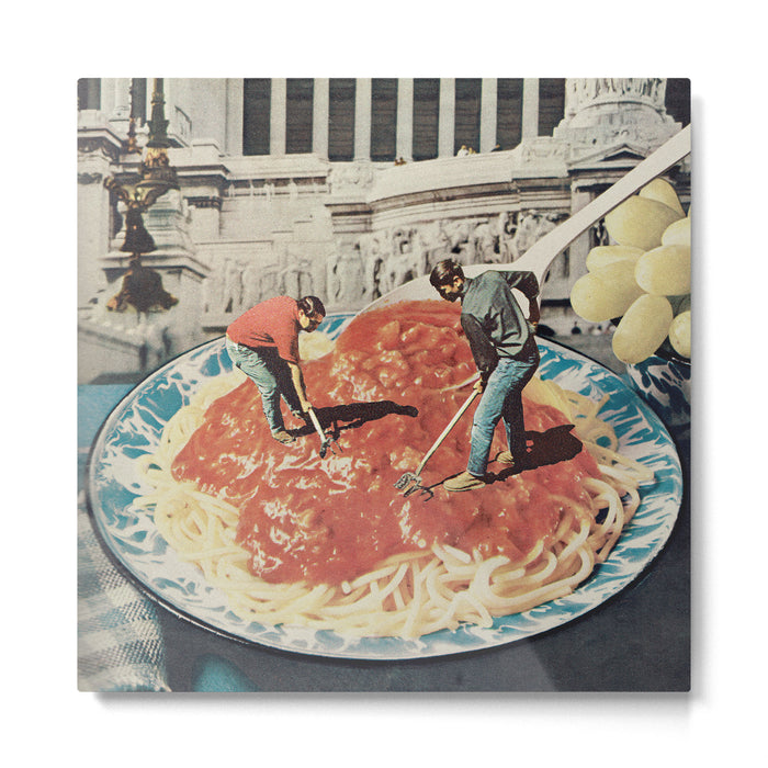 Diggin Spaghetti - Men at work  Metal Print Gallery Image 1
