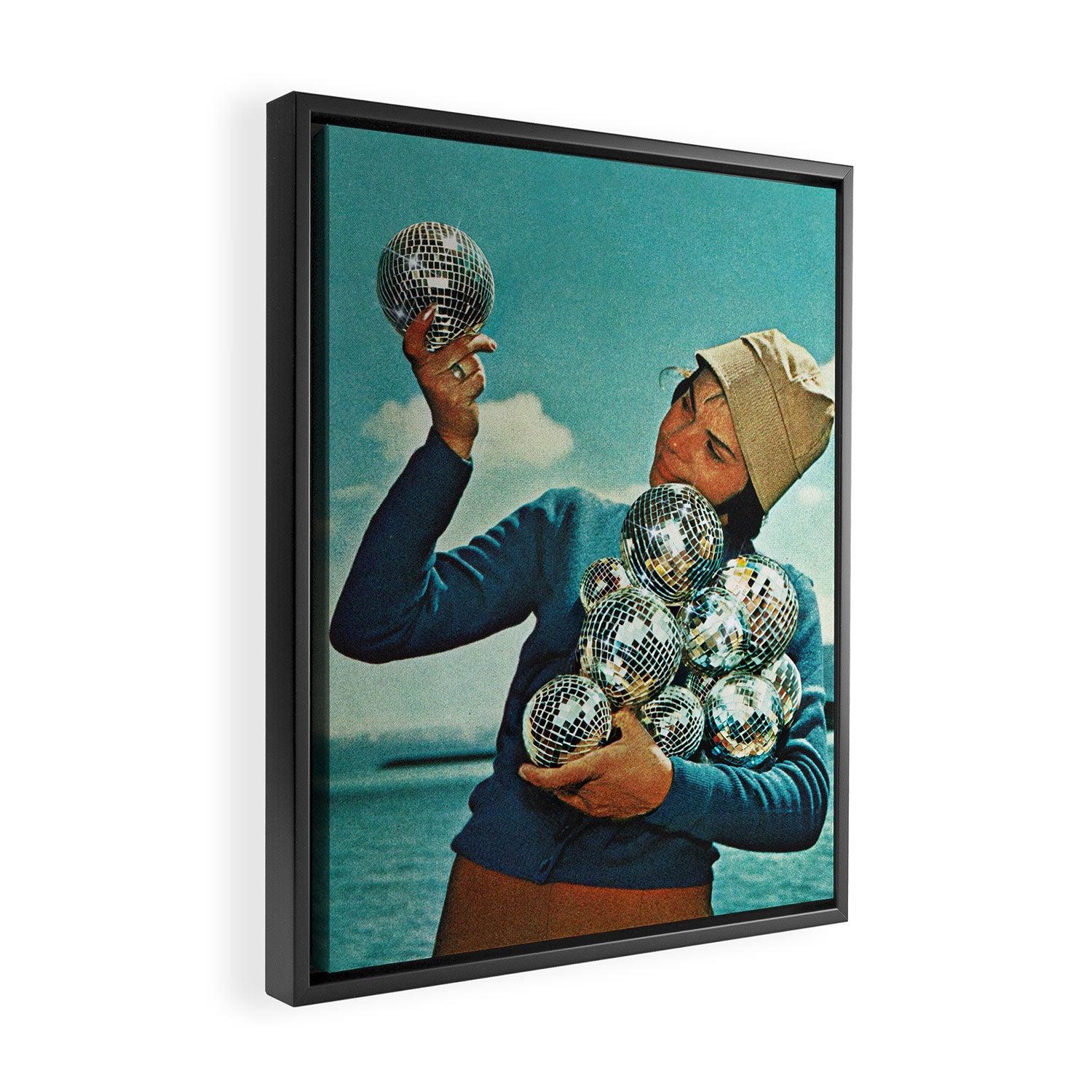 Disco Dora - I just love DISCO Framed Canvas Print Gallery Image 2