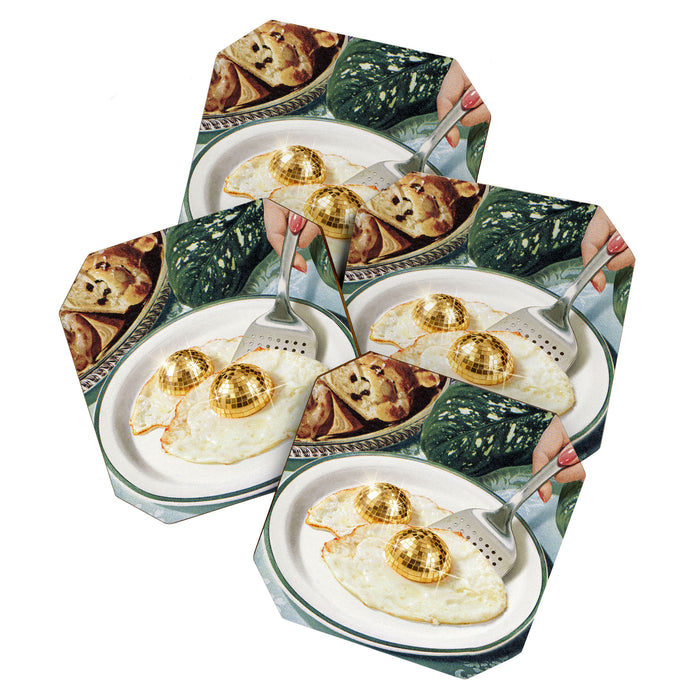 Disco Eggs - Boogie Breakfast Coaster Gallery Image 1