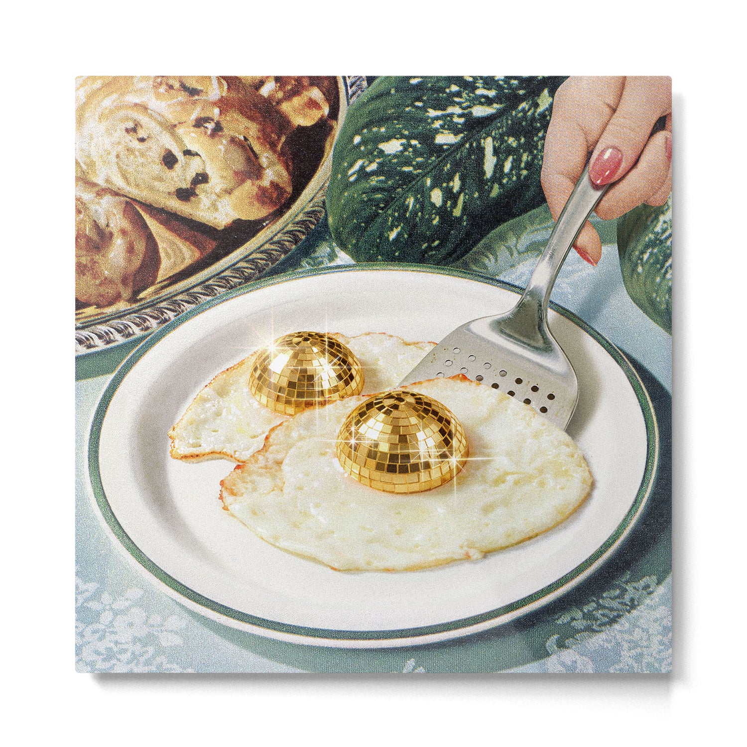 Disco Eggs - Boogie Breakfast Metal Print Gallery Image 2