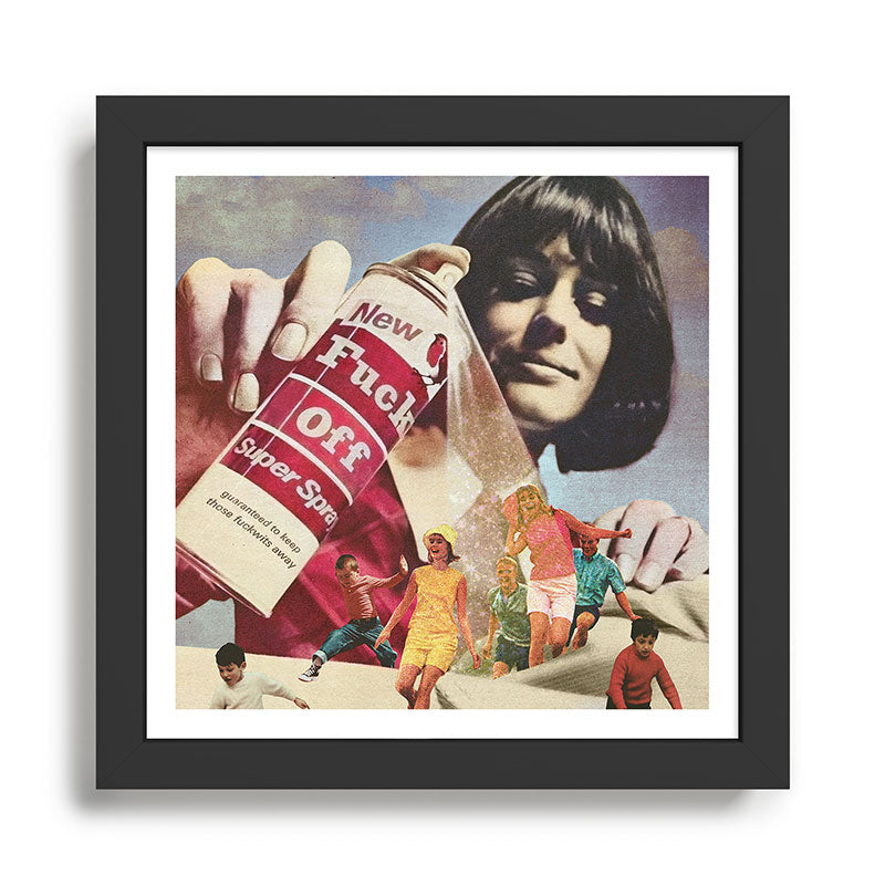 Do me a favour... Fuck Off Framed Art Print Gallery Image 1