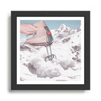 Doris Whisker II - Avalanche Whipped Cream Mountain Framed Art Print Gallery Image 1