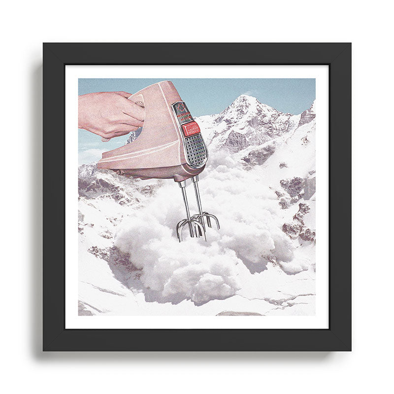 Doris Whisker II - Avalanche Whipped Cream Mountain Framed Art Print Gallery Image 1