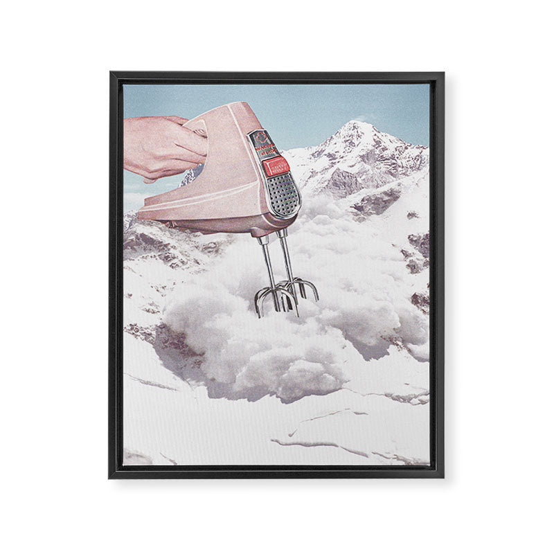 Doris Whisker II P - Avalanche Whipped Cream Mountain Framed Canvas Print Gallery Image 6